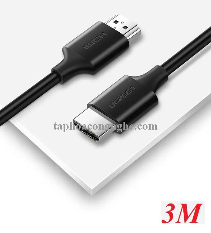 Ugreen 60176 3M màu đen Cáp tín hiệu HDMI 2.0 hỗ trợ 4K2K Đồng 100% HD134 30060176